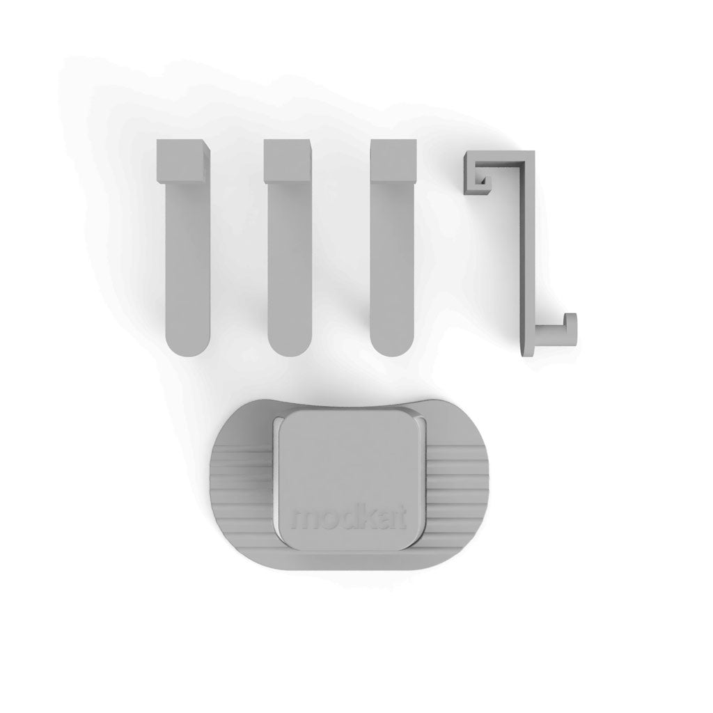 Gray Clip and Hooks for the Flip Liner (Type F)