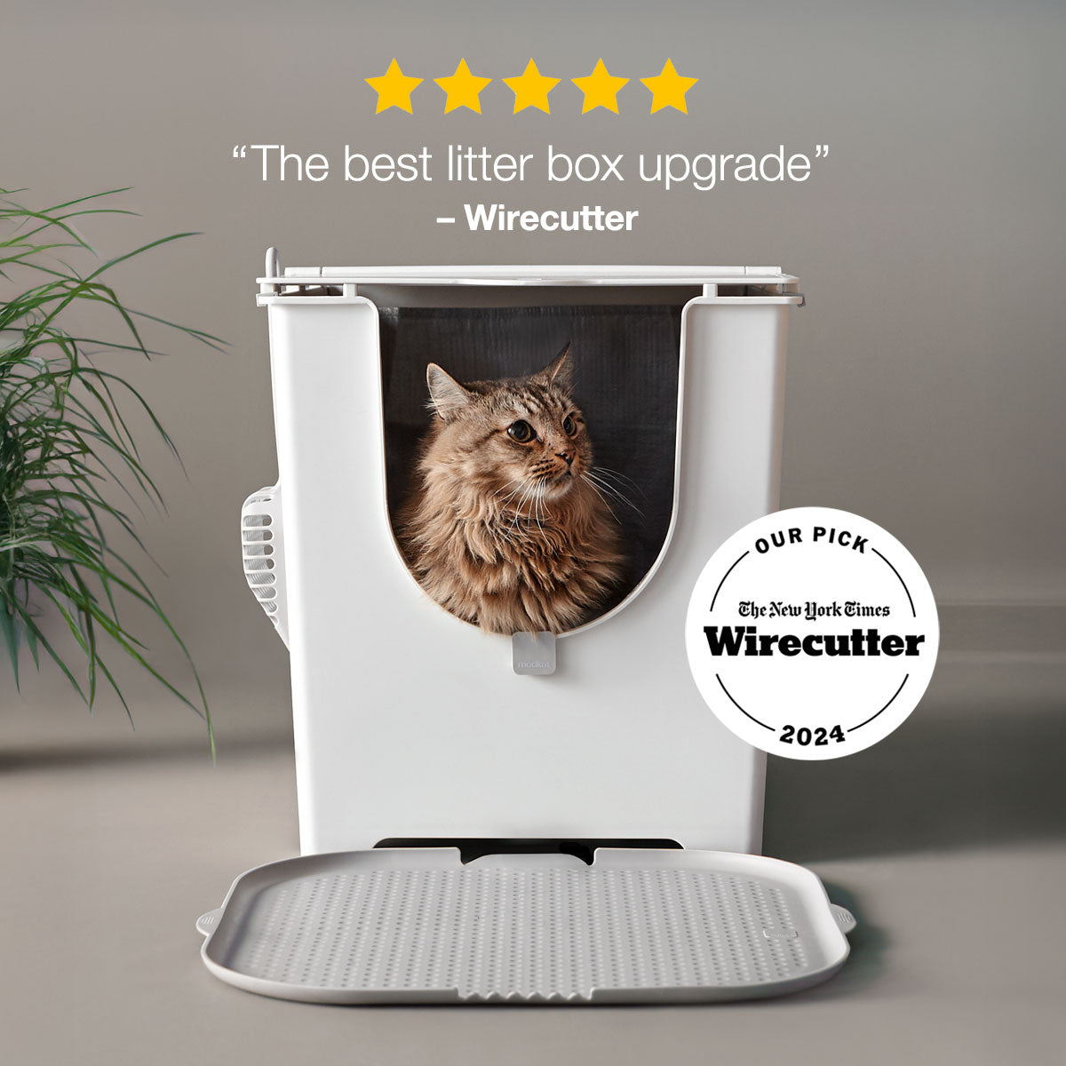 Flip Top Litter Box With Lid | Litter Box With Cover | Modkat