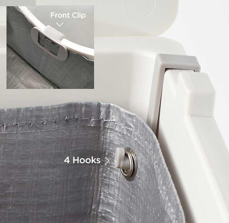 Modkat Hooded Flip Top Litter Box Liner Hooks